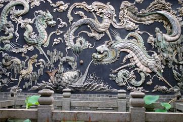 Fresque murale d'un temple de Hong Kong - 2