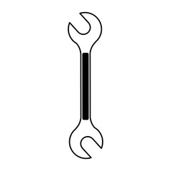 Construction wrench tool vector illustration graphic design