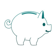 Piggy money savings vector illustration graphic design