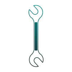 Construction wrench tool vector illustration graphic design