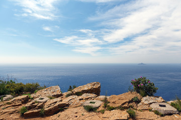 Cliffs of Cassis in the French riviera coast