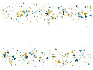 Blast Glass Shatter Memphis Vector Frame. Triangle Fragmentation Particles Explosion Border Design. Breakage Fast Moving Fragments Exploding Glass Frame. Shattered Fragments Burst Explosive Background