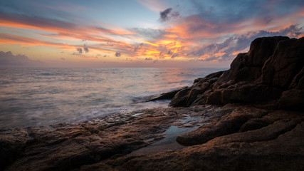 Obraz premium sunrise in Samui island, Thailand