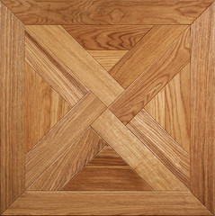 Elite modular parquet. Natural wooden  flooring with luxury texture and pattern. Top view