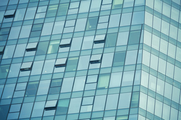 Glass Windows of Modern Office Building