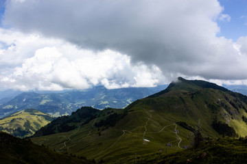 Fototapeta na wymiar Unwetter im Gebirge 