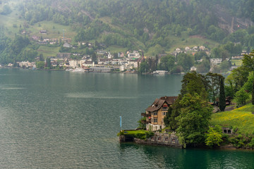 Swiss, Vitznau cityscape