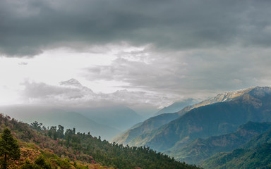 Himalayas landscape. Mountain range