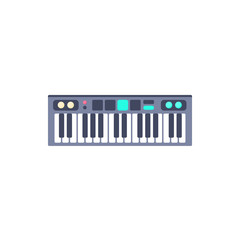 Vector Illustratio. Piano icon. Isolated music instrument in flat style