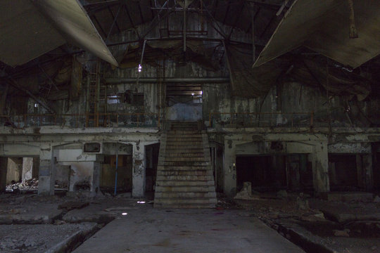 Ruins of buildings,  abandoned Factory