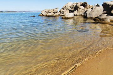 Cala Ginepro beach in Sardinia, Italy.
