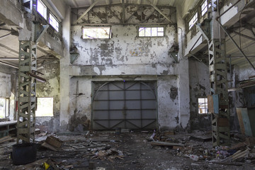 Ruins of buildings,  abandoned Factory
