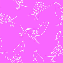 vector illustration of bird pattern