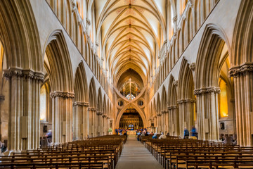 Wells Cathedral, Somerset, England, UK