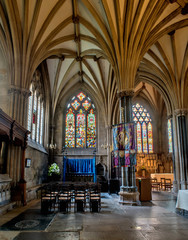 Fototapeta na wymiar Wells Cathedral, Somerset, England, UK 