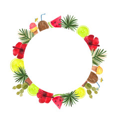 Tropical circle template.