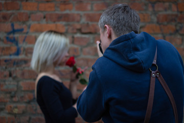 Girl with rose