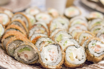 rolls de sushi