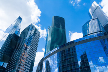 Obraz na płótnie Canvas skyscrapers of the Moscow city business center