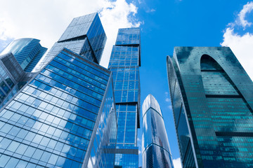 skyscrapers of the Moscow city business center