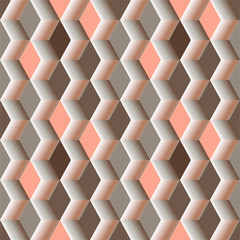 Fototapeta premium Pink abstract texture. Vector background 3d cube. For cover, book, website design, poster, flyer, advertising.
