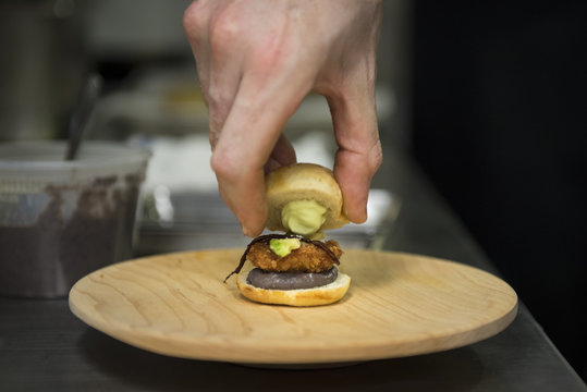 Chef Tops A Slider Sandwich