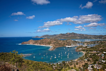 Obraz premium Antigua Yacht Club from Above