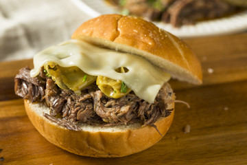 Homemade Mississippi Pot Roast Sandwich