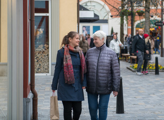 two women shopping