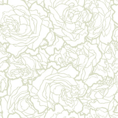 Obraz premium Seamless pattern with roses flowers