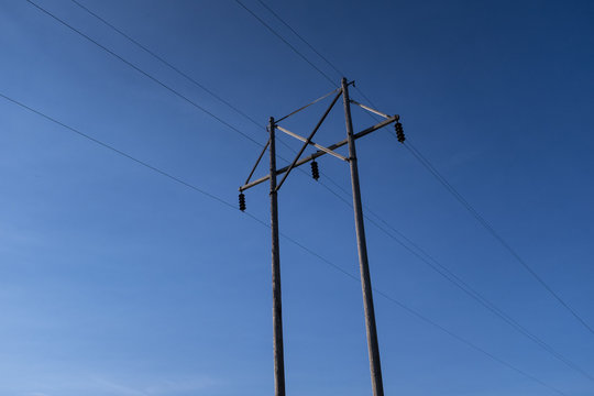 Power Lines And Bluesky
