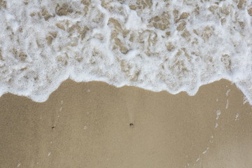 Fototapeta na wymiar Baltic beach sand and sea in germany