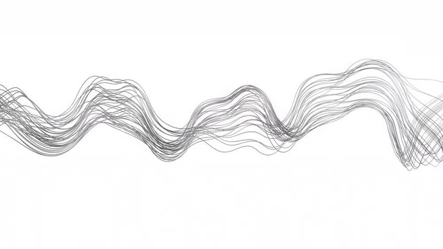 4K Abstract Wavy Lines. Seamless loop
