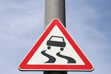 Slippery road