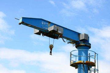 grue détail,chargement de bateau