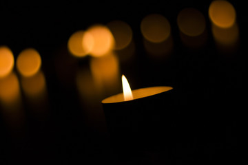 Candle bokeh