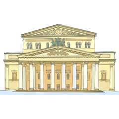 Naklejka premium Bolshoy theatre, Moscow, Russia