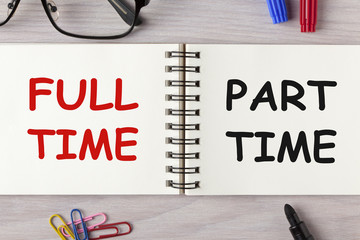 Part-time and full-time