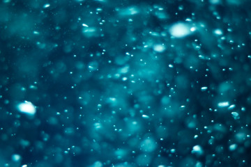 Obraz na płótnie Canvas Water with bubbles. Defocused texture