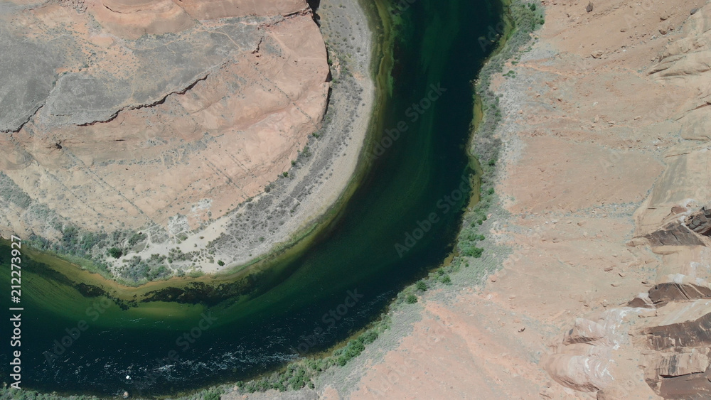 Canvas Prints Panoramic aerial view of Horseshoe Bend, Arizona, USA