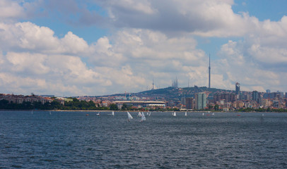 Obraz premium Istambul city view from a ferry