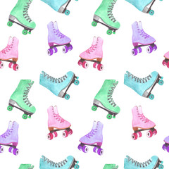 Seamless pattern with rollers.