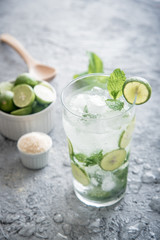 mojito with ingredients