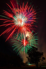 Fototapeta na wymiar Joplin Missouri Fireworks