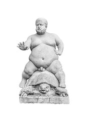Statue of Morgante Isolated Photo