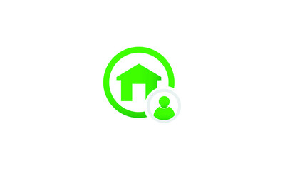 home and user vector icon