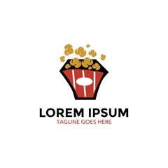 Pop Corn Logo Template