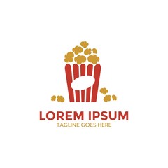Pop Corn Logo Template