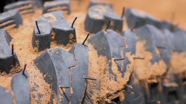 Off Road Vehicle Tire Closeup