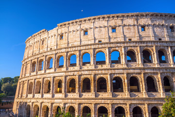 Fototapeta na wymiar View of Colosseum in Rome, Italy